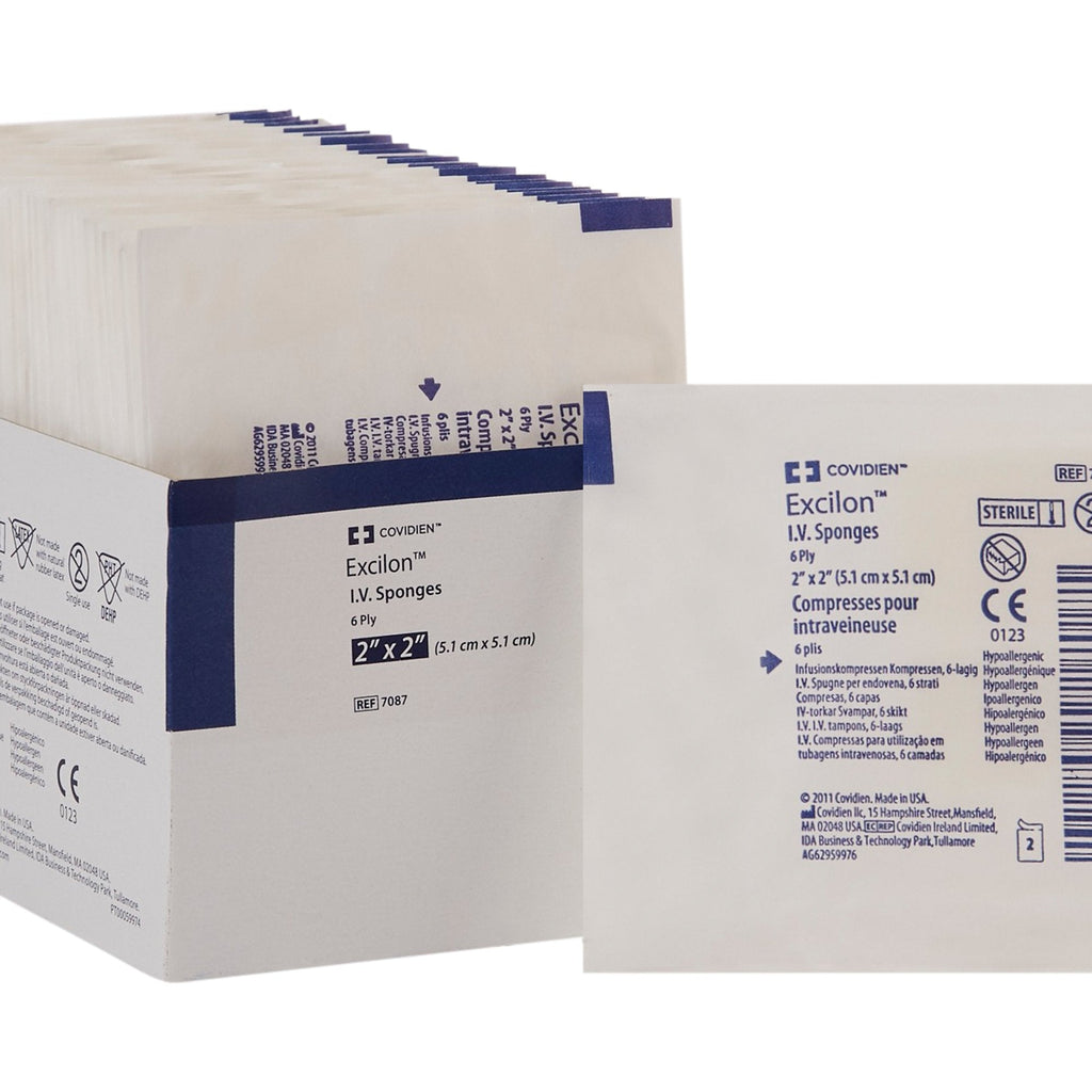 ExcilonÂª I.V. / Drain Split Dressing, 2 x 2 inch