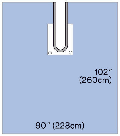3M Steri-Drape Orthopedic Shoulder Split Sheet with Pouch, 90" W X 102" L, Sterile
