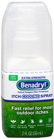 Benadryl® Diphenhydramine / Zinc Acetate Itch Relief Spray
