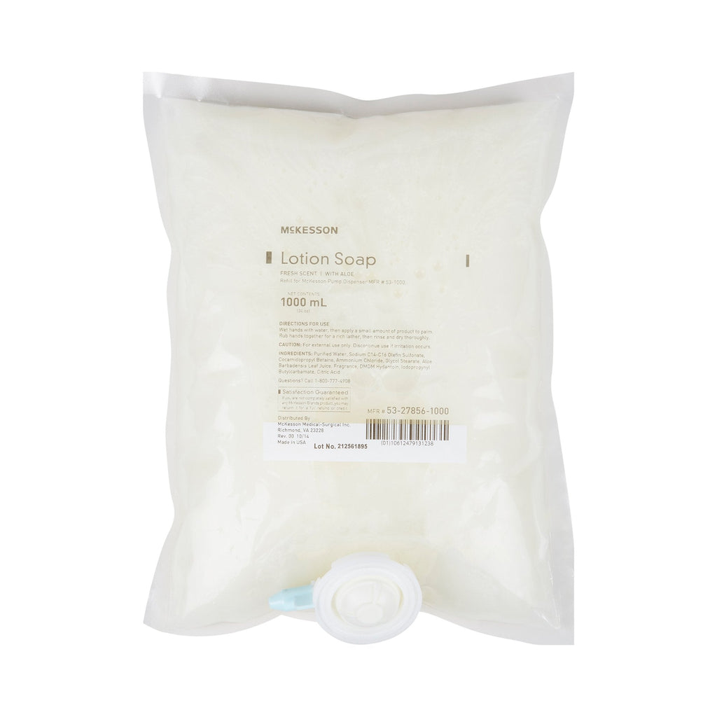 McKesson Lotion Soap, 1,000ml Refill Bag, Fresh Scent