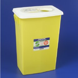 SharpSafetyÂª Chemotherapy Waste Container, 26 H x 12_ D x 18_ W Inch