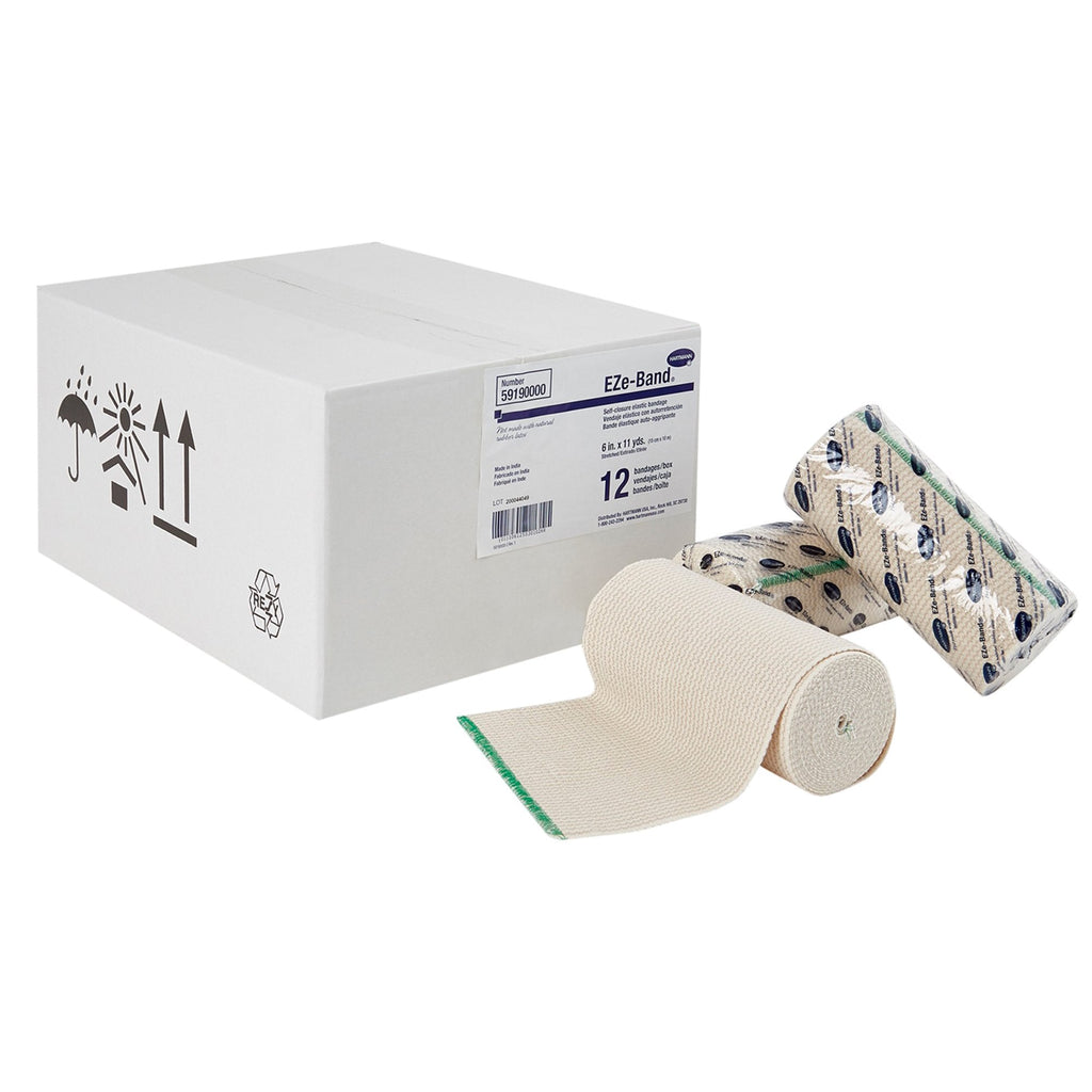 EZe-Band Elastic Bandage LF Standard Compression, Non-Sterile, Tan, 6" x 11 yds