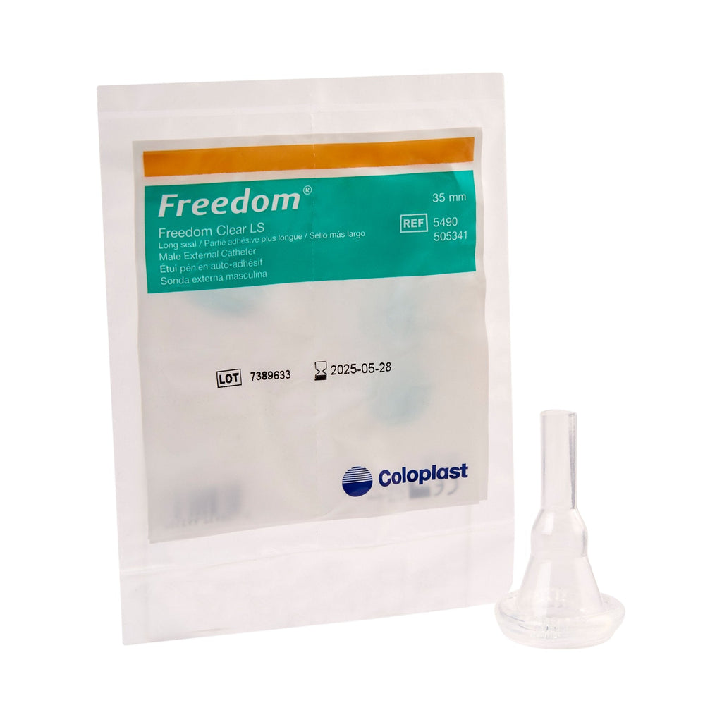 Coloplast FreedomÂ¨ Clear LS Male External Catheter, Large