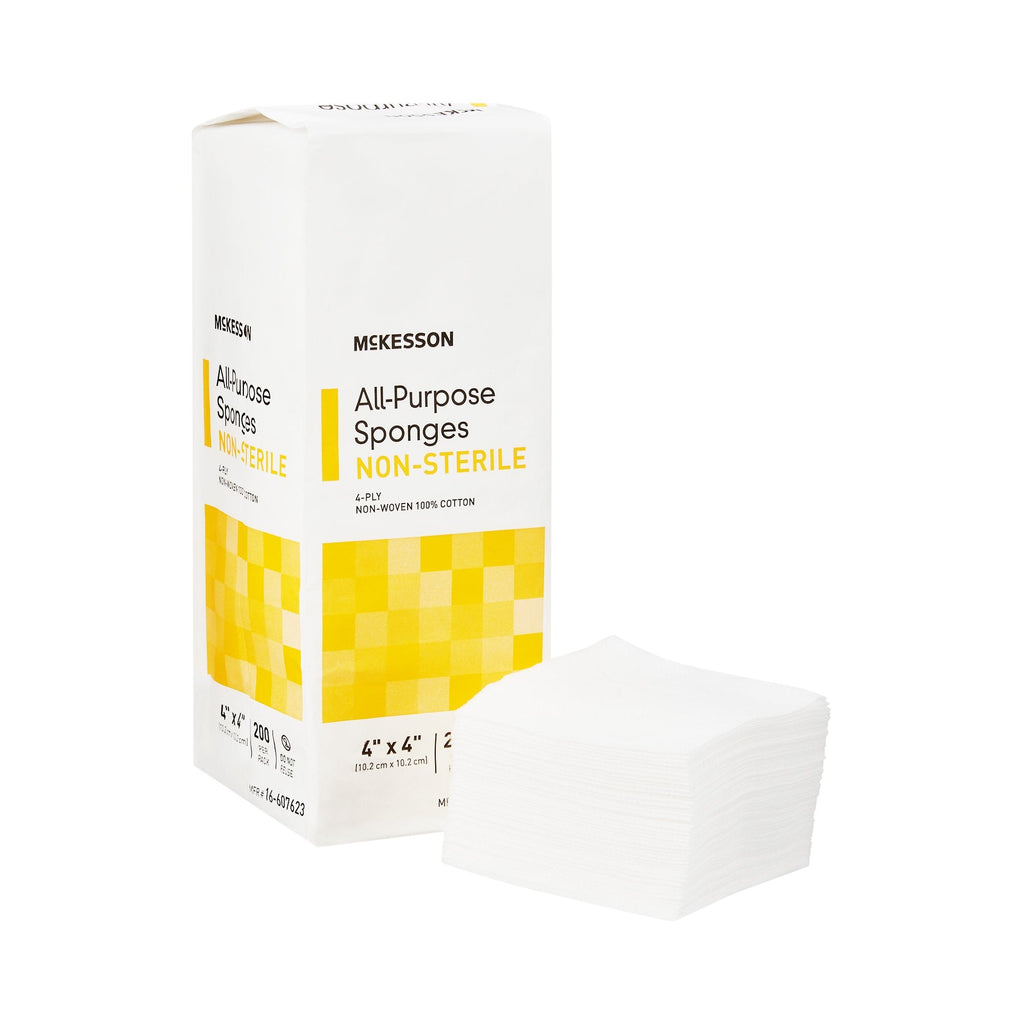 McKesson Nonsterile Nonwoven Sponge, 4 x 4 Inch