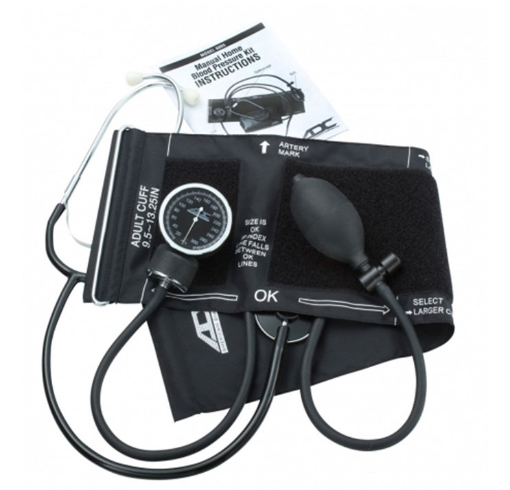 AdvantageÂª 6005 Manual Blood Pressure Kit Aneroid Sphygmomanometer / Stethoscope Combo
