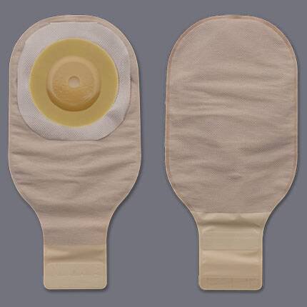 PremierÂª One-Piece Drainable Beige Colostomy Pouch, 12 Inch Length, Up to 1 Inch Flange