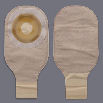 PremierÂª FlextendÂª One-Piece Drainable Beige Colostomy Pouch, 12 Inch Length, 1 Inch Stoma