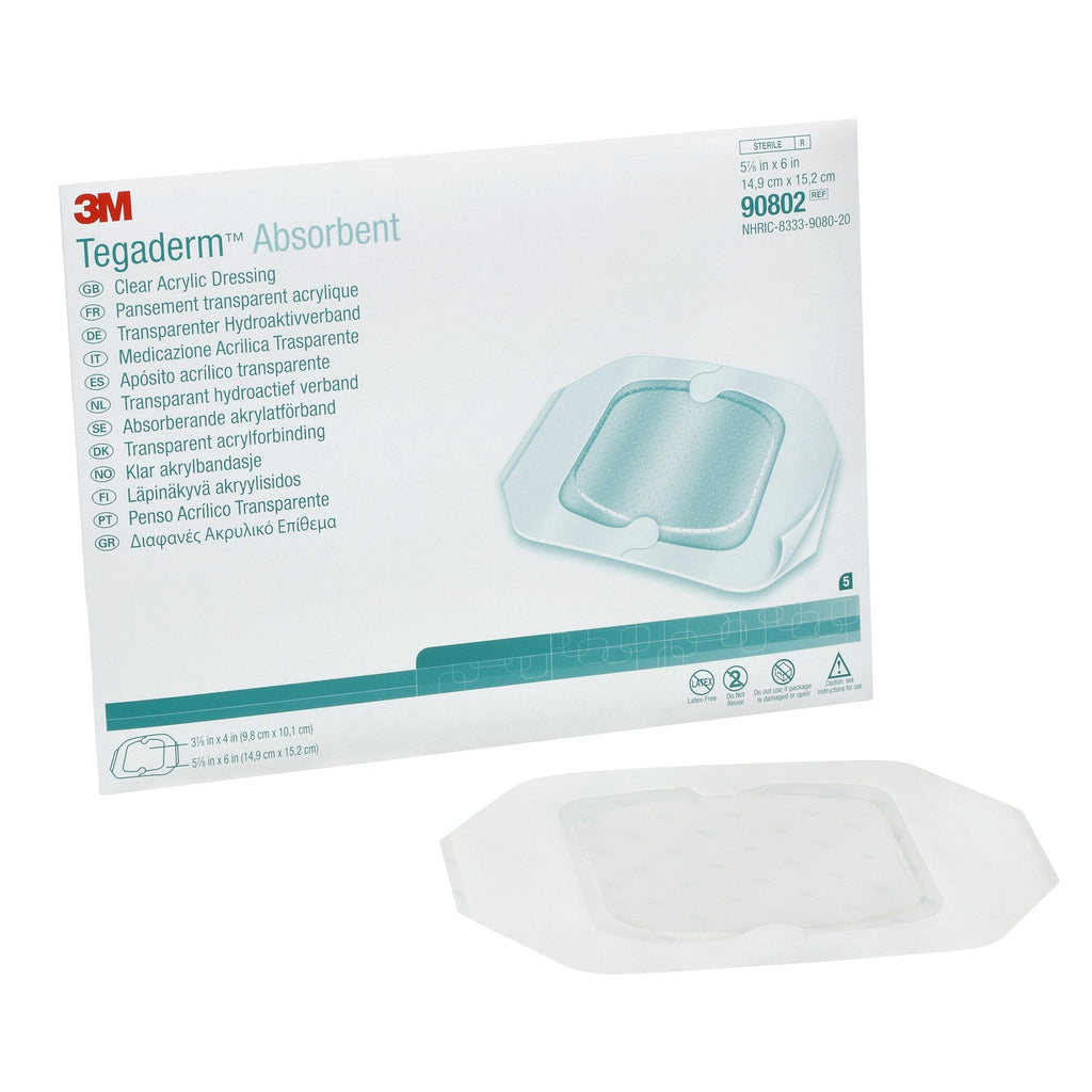 3MÂª Tegaderm Transparent Film Dressing, Oval, Sterile