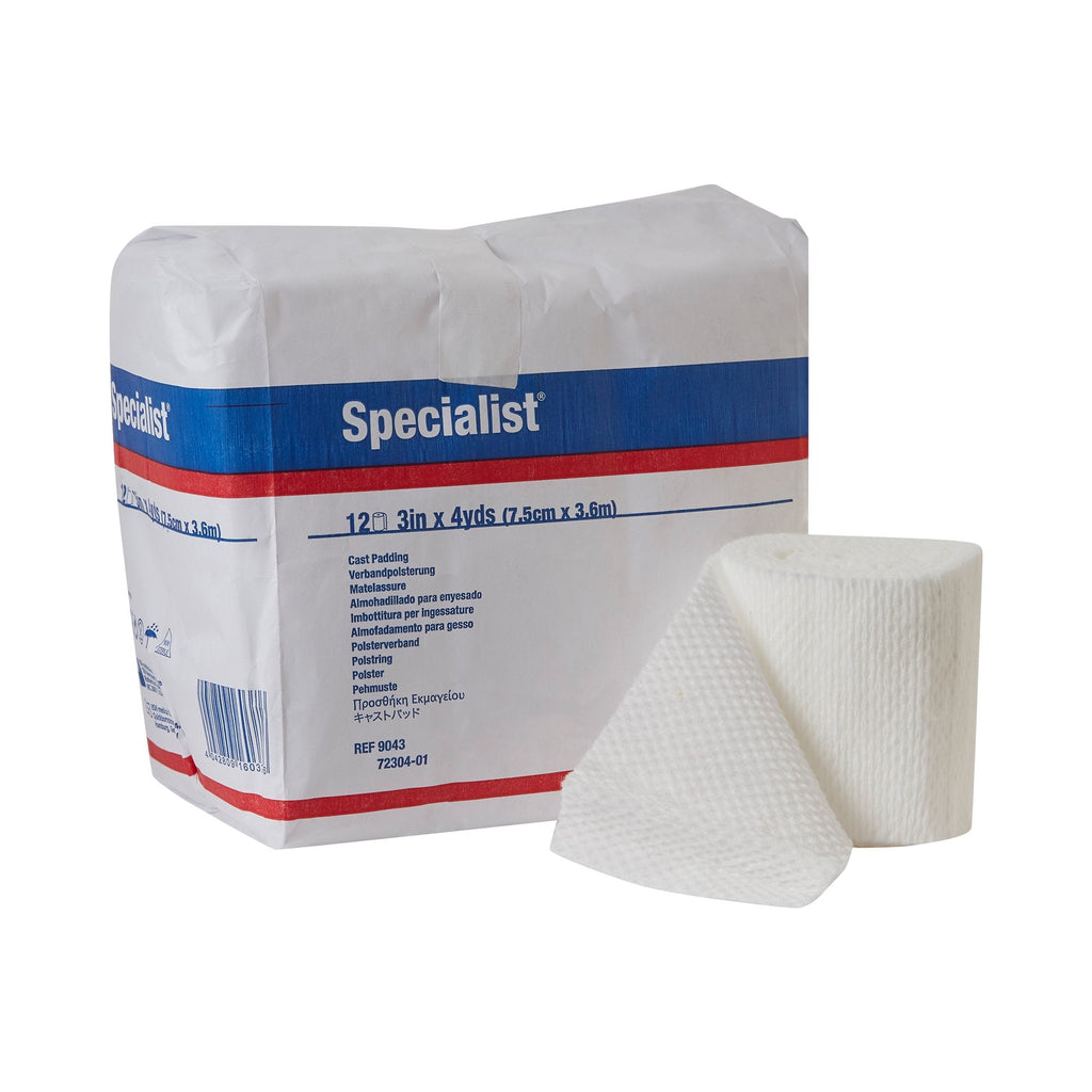 SpecialistÂ¨ White Cotton / Rayon Undercast Cast Padding, 3 Inch x 4 Yard