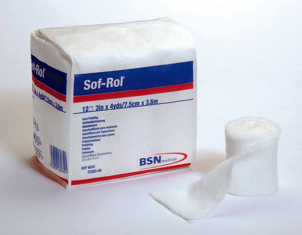 Sof-RolÂ¨ White Rayon Undercast Cast Padding, 2 Inch x 4 Yard