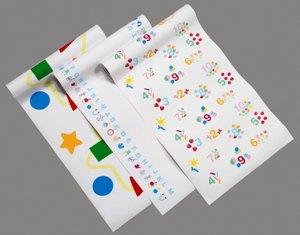 TidiÂ¨ Choice Crepe Table Paper, 18 Inch x 225 Foot, Print (Pastel Vines)