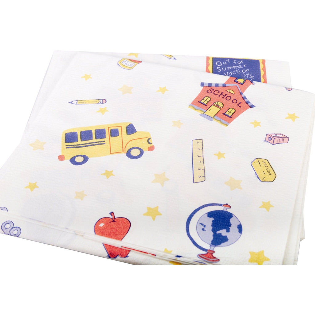McKesson Pediatric Exam Gown, Medium, School Time Print