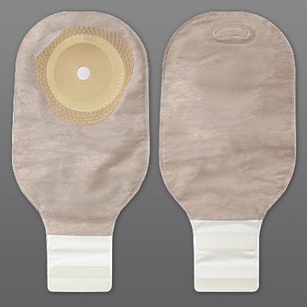 PremierÂª One-Piece Drainable Beige Filtered Colostomy Pouch, 12 Inch Length, 1-9/16 Inch Stoma