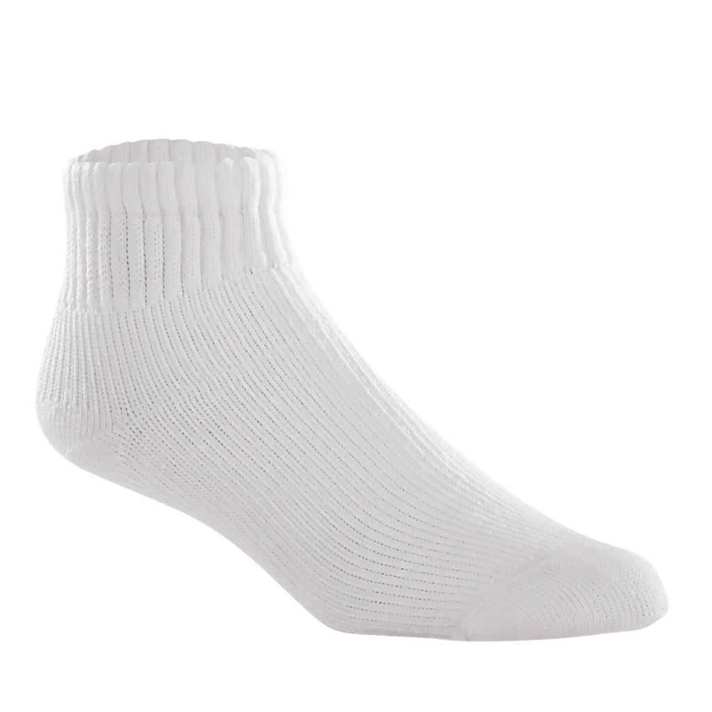 JOBST SensiFoot Contoured Diabetic Sock, Medium, Crew, Closed Toe, White