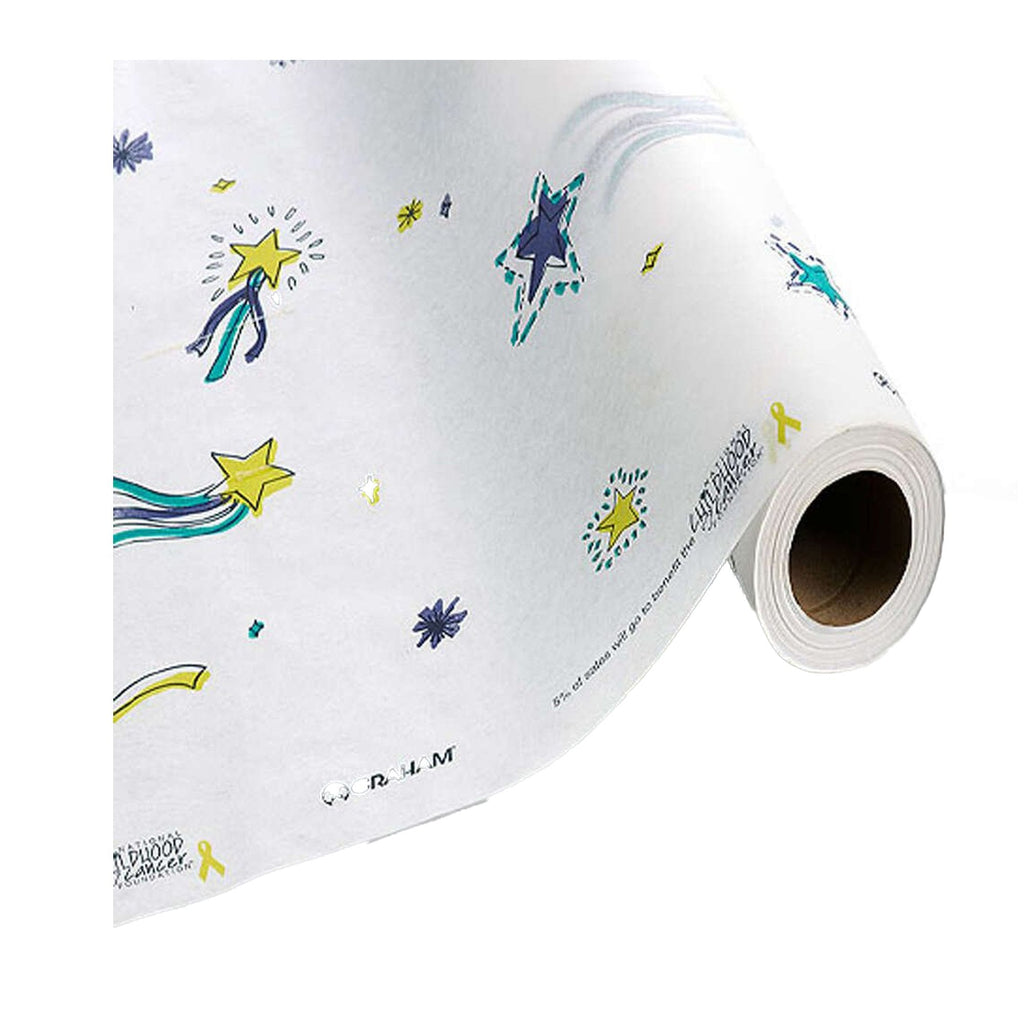 Stars of HopeÂ¨ Crepe Table Paper, 21 Inch x 125 Foot, White