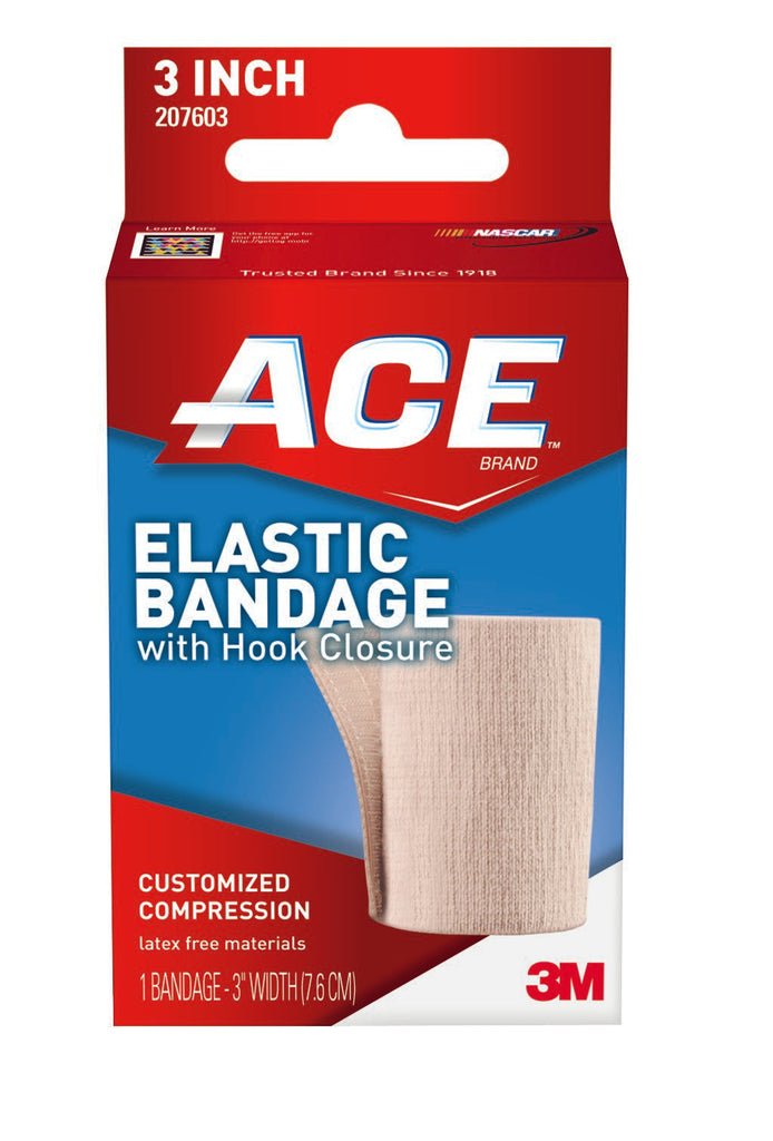 3MÂª ACEÂª Elastic Bandage with Hook Closure, 3-Inch Wide