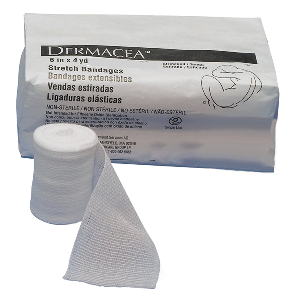DermaceaÂª Sterile Conforming Bandage Roll, 6 Inch x 4 Yard