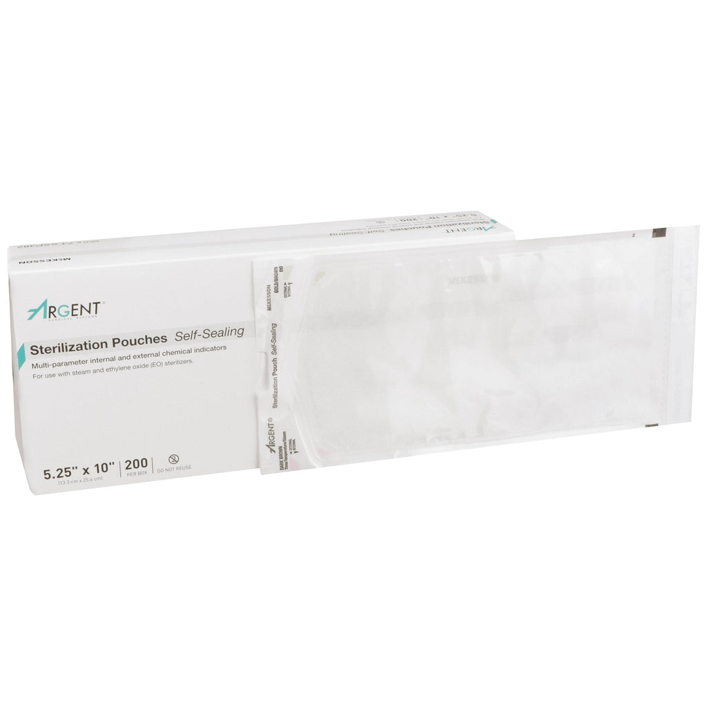 McKesson ArgentÂ¨ Sure-CheckÂ¨ Sterilization Pouch, 5-1/4 x 10 Inch