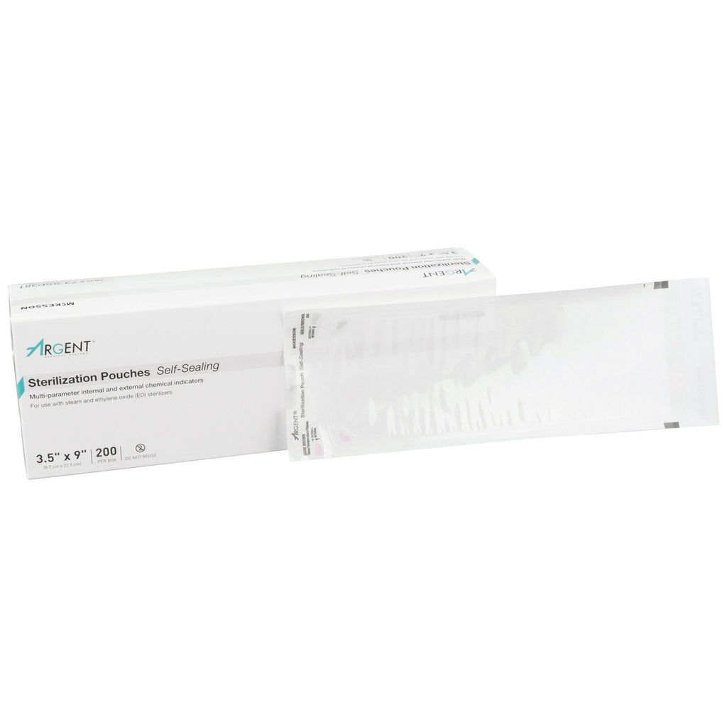 McKesson ArgentÂ¨ Sure-CheckÂ¨ Sterilization Pouch, 3_ x 9 Inch