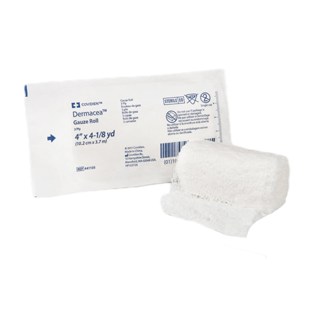 DermaceaÂª Sterile Fluff Bandage Roll, 4 Inch x 4-1/8 Yard