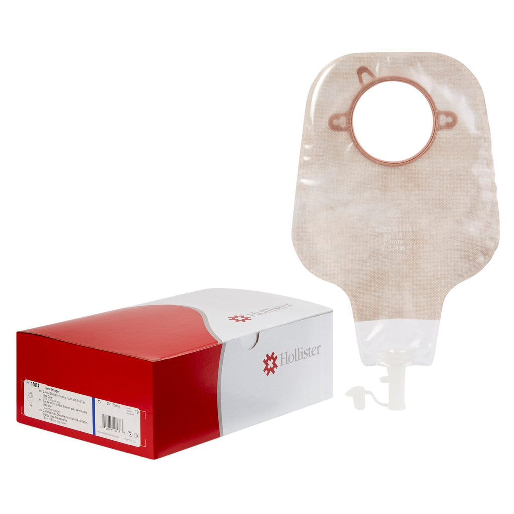 New ImageÂª Two-Piece Drainable Ultra-Clear Ostomy Pouch, 12 Inch Length, 2_ Inch Flange