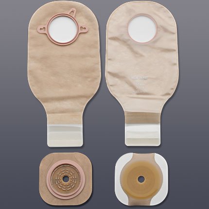 New ImageÂª Two-Piece Drainable Clear Ileostomy /Colostomy Kit, 12 Inch Length, 4 Inch Flange