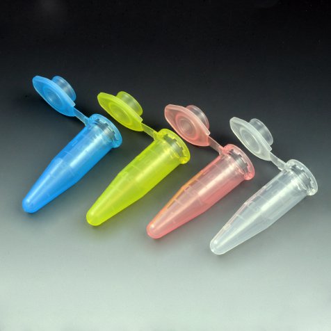 Microcentrifuge Tube Conical Bottom Plain 1.5 mL Without Color Coding Snap Cap Polypropylene Tube