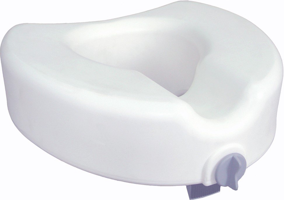 driveÂª Premium Raised Toilet Seat, 17 x 16_ x 4_ Inch