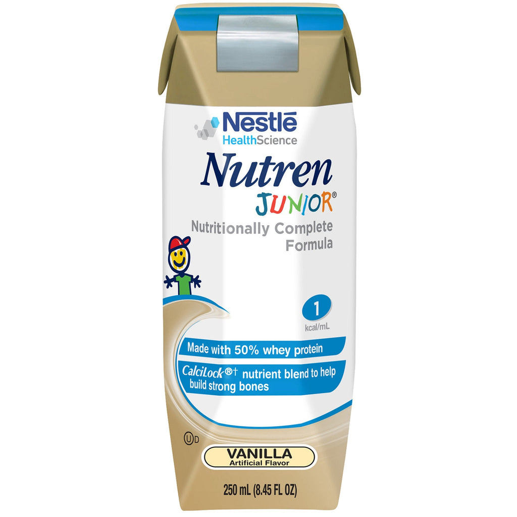 NutrenÂ¨ Junior Vanilla Pediatric Oral Supplement / Tube Feeding Formula, 8.45 oz. Tetra PrismaÂ¨