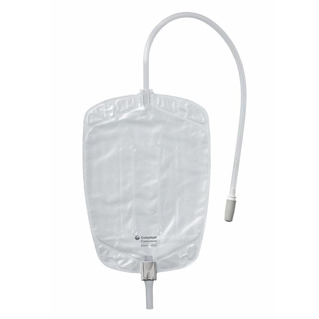 ConveenÂ¨ Security+ Urinary Leg Bag, 600 mL, Anti-Kink