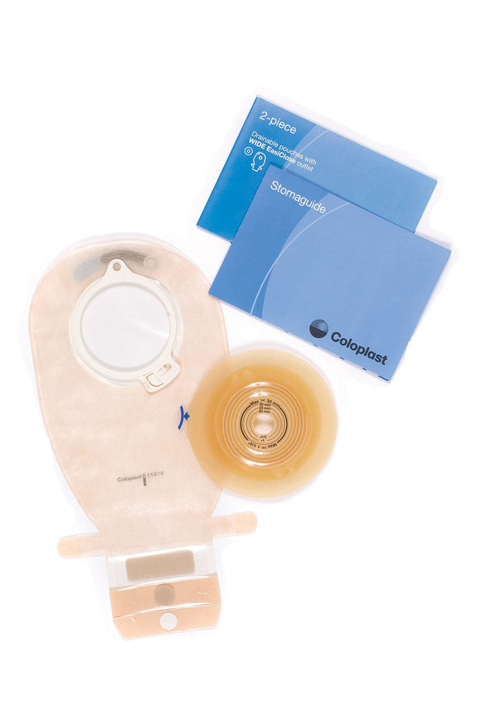 AssuraÂ¨ Two-Piece Drainable Transparent Urostomy Pouch, 3/8 to 2_ Inch Stoma