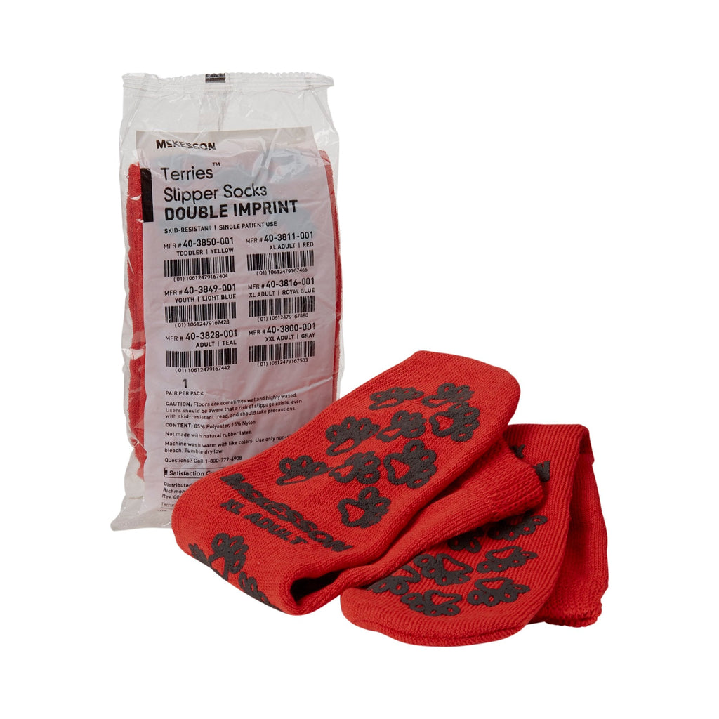 McKesson TerriesÂª Adult Slipper Socks, X-Large