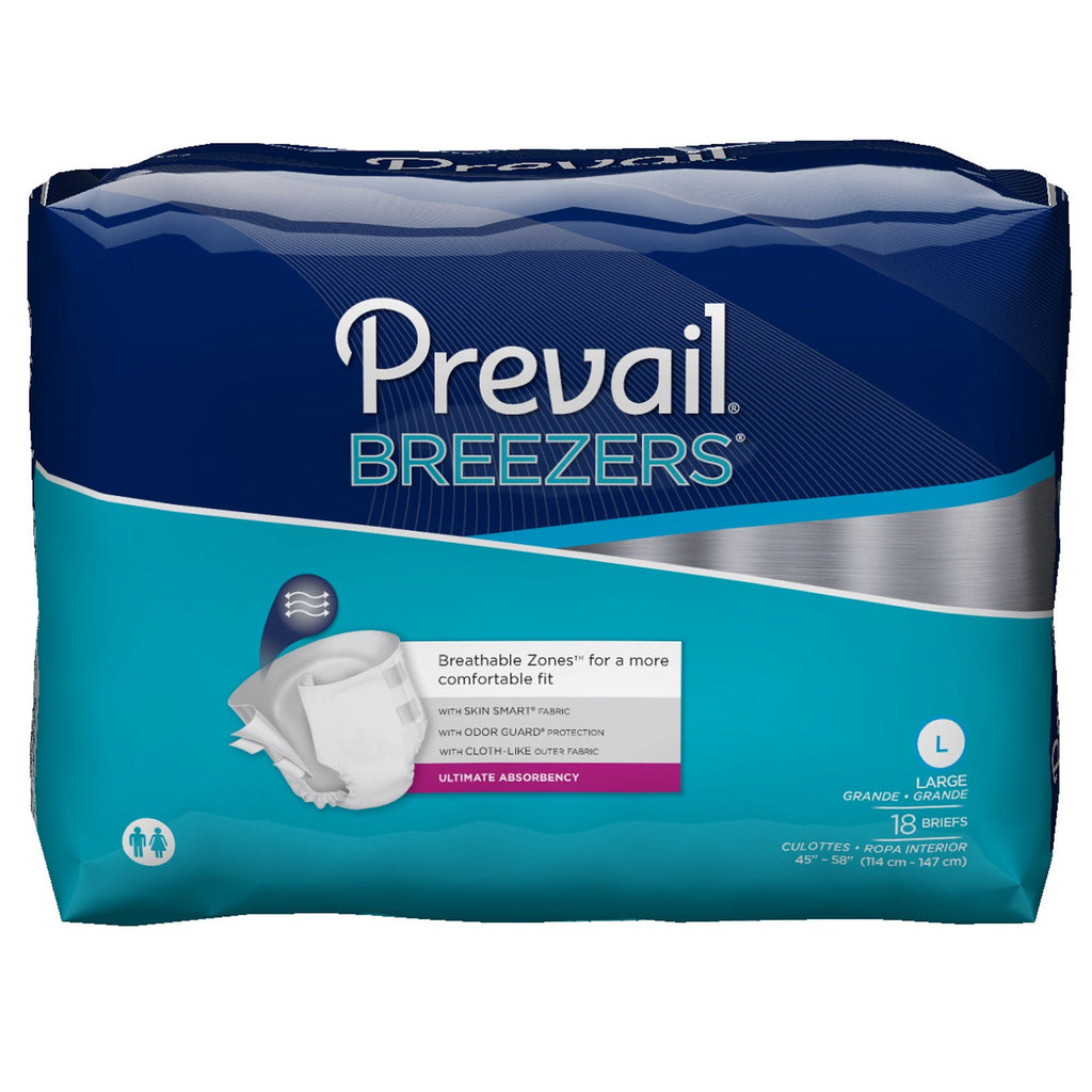 PrevailÂ¨ BreezersÂ¨ Ultimate Incontinence Brief, Large