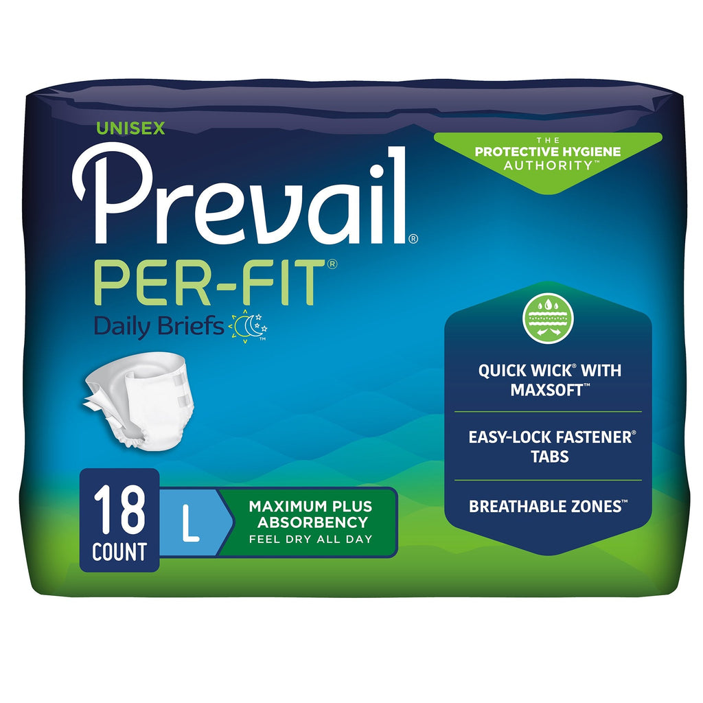 PrevailÂ¨ Per-FitÂ¨ Maximum Incontinence Brief, Large