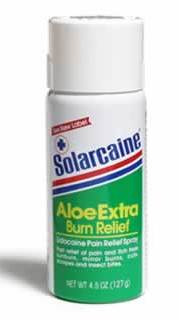 SolarcaineÂ¨ Aloe Vera / Lidocaine Burn Relief, 4.5 oz. Spray Can