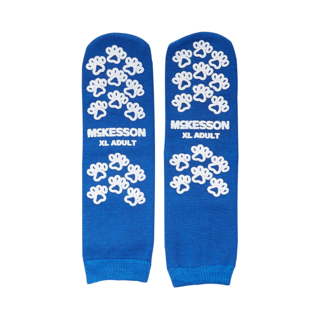 McKesson TerriesÂª Adult Slipper Socks, X-Large, Royal Blue