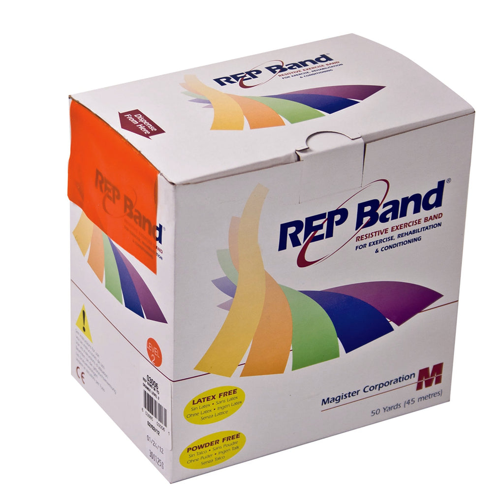 REP BandÂ¨ Exercise Resistance Band, Orange, 4 Inch x 50 Yard, Light Resistance