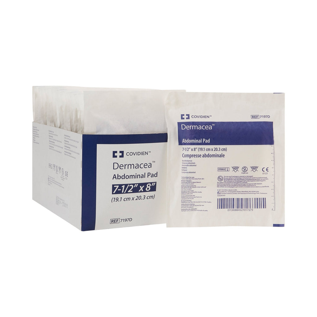DermaceaÂª Sterile Abdominal Pad, 7_ x 8 Inch