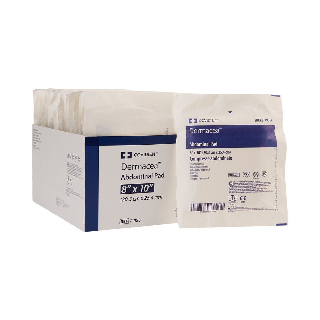 DermaceaÂª Sterile Abdominal Pad, 8 x 10 Inch
