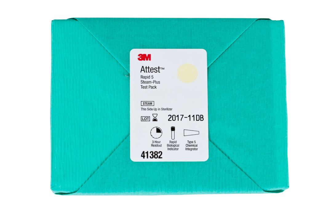 3MÂª AttestÂª Rapid 5 Steam-Plus Sterilization Biological Indicator Pack