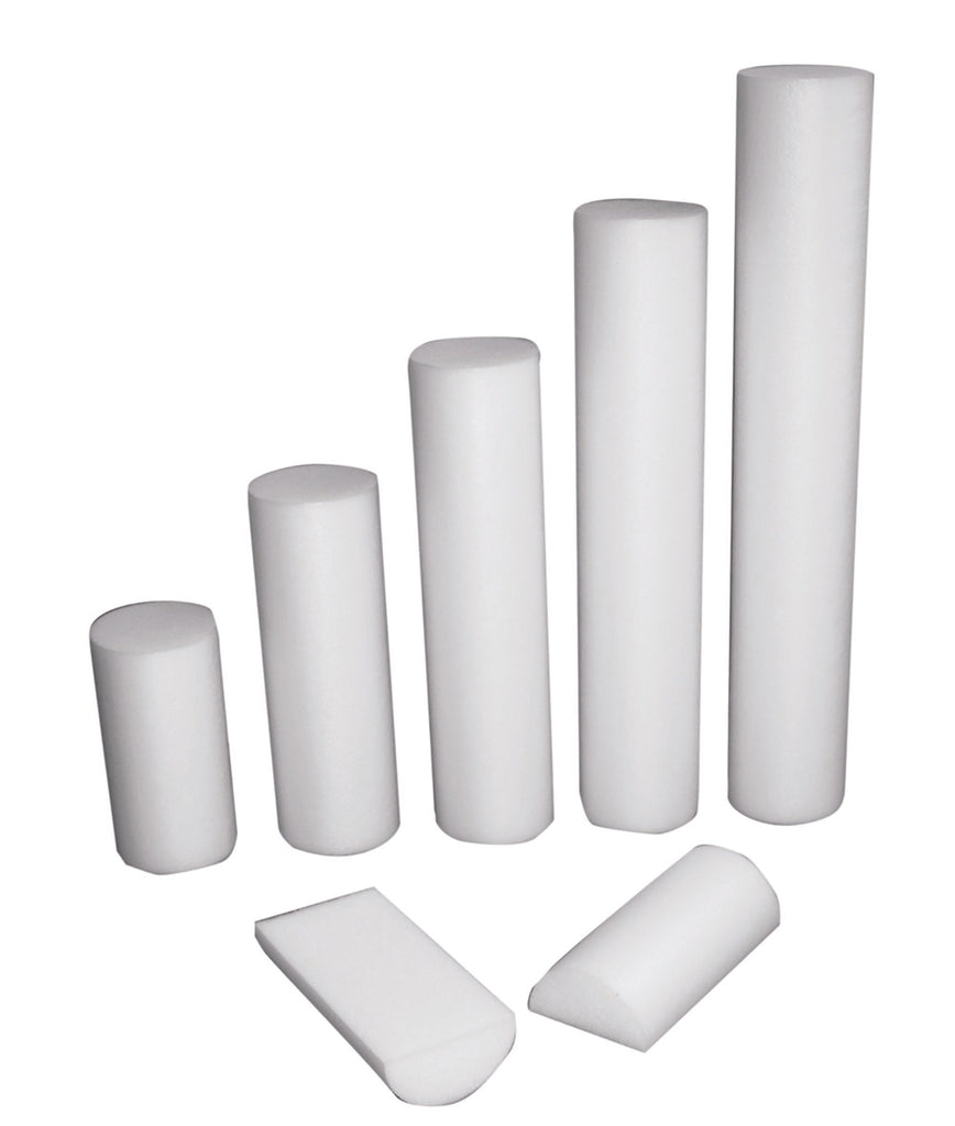CanDoÂ¨ Half-Round Foam Roller, 6 Inches by 12 Inches