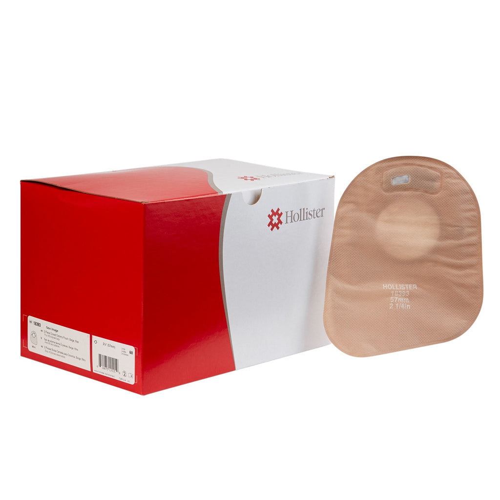 New ImageÂª Two-Piece Closed End Beige Filtered Ostomy Pouch, 7 Inch Length, 2_ Inch Flange
