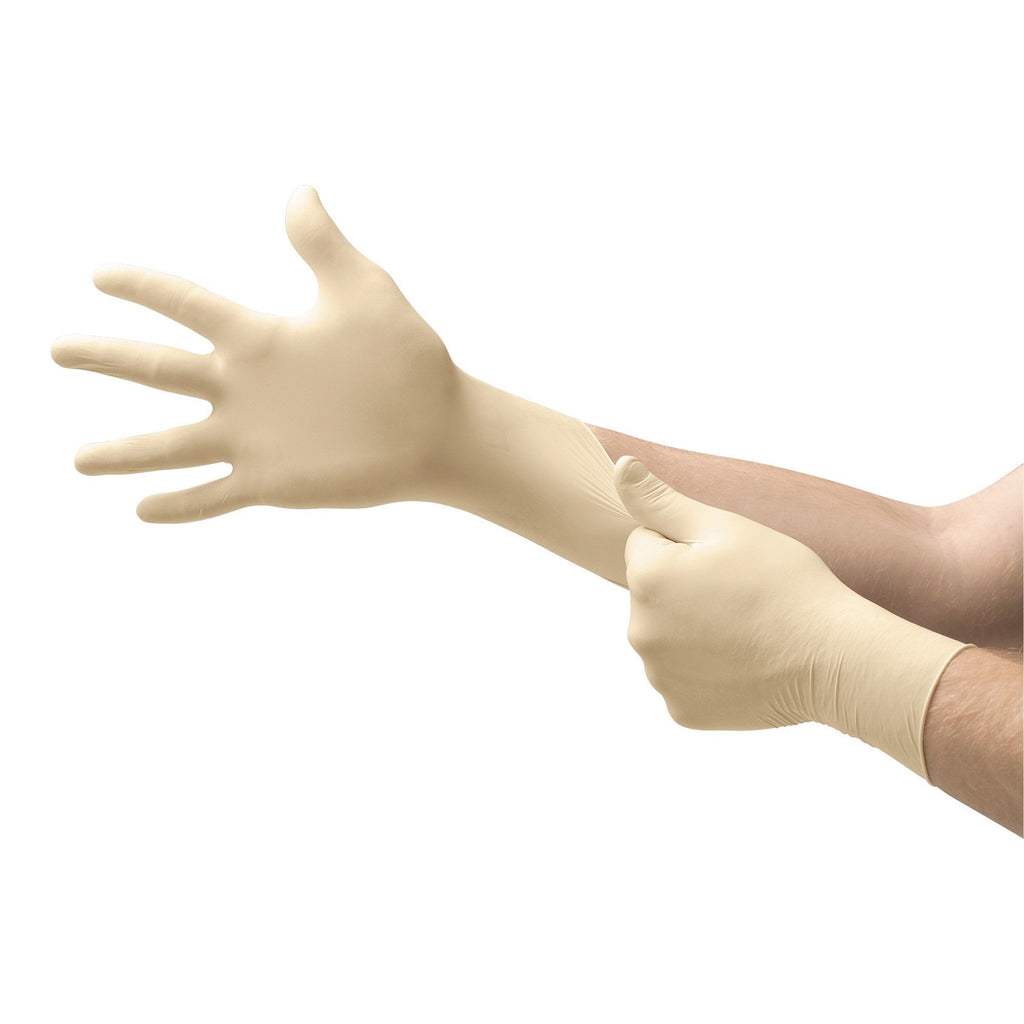 MicroflexÂ¨ ComfortGripÂª Latex Gloves, Extra-Large, Natural