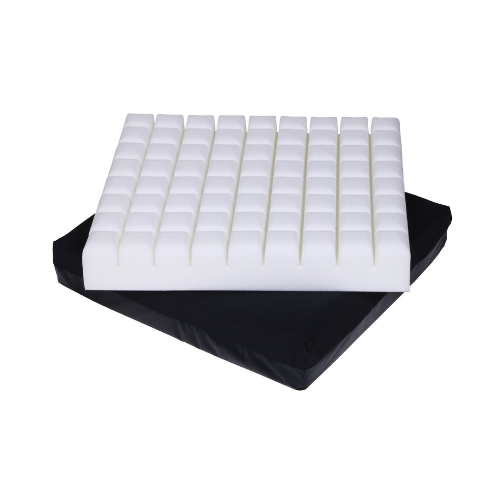Geo-MattÂ¨ PRT Seat Cushion, 18 in. W x 16 in. D x 3 in. H, Foam, Black, Non-inflatable