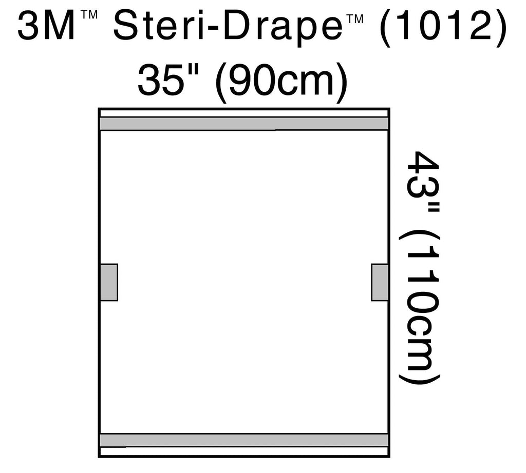 3M Steri-Drape Fluoroscope Cover, Sterile, Transparent Plastic, Disposable, 35" x 43"