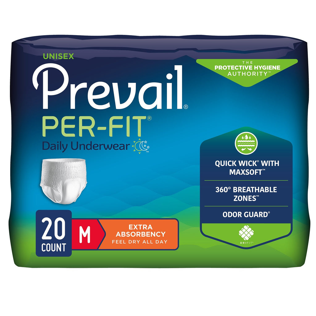 PrevailÂ¨ Per-FitÂ¨ Extra Absorbent Underwear, Medium