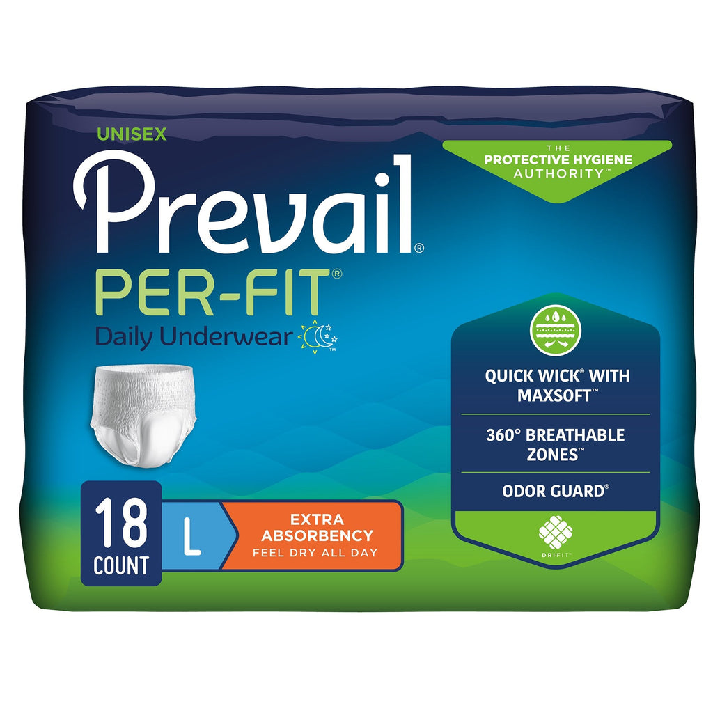 PrevailÂ¨ Per-FitÂ¨ Extra Absorbent Underwear, Large