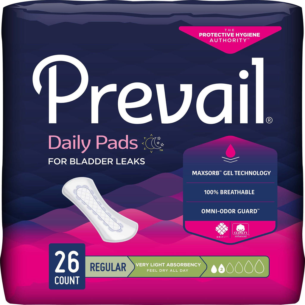 PrevailÂ¨ Daily Liner Very Light Bladder Control Pad, 7_-Inch Length