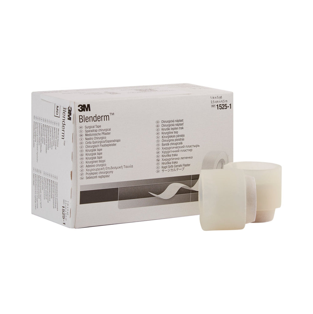 3MÂª BlendermÂª Plastic Medical Tape, 1 Inch x 5 Yard, Transparent