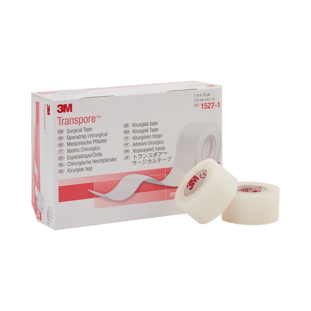3MÂª TransporeÂª Plastic Medical Tape, 1 Inch x 10 Yard, Transparent